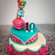 Lol's cake a due piani decorata con ball e LOL