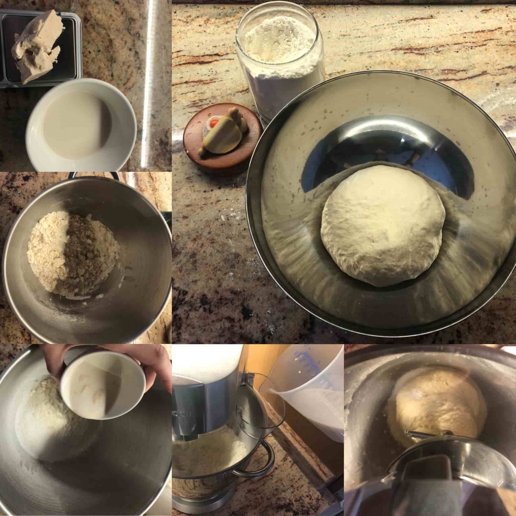 preparazione e prima lievitazione dei bocconcini al latte di riso