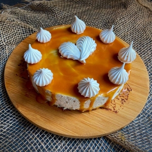 cheesecake alla banana e caramello salato