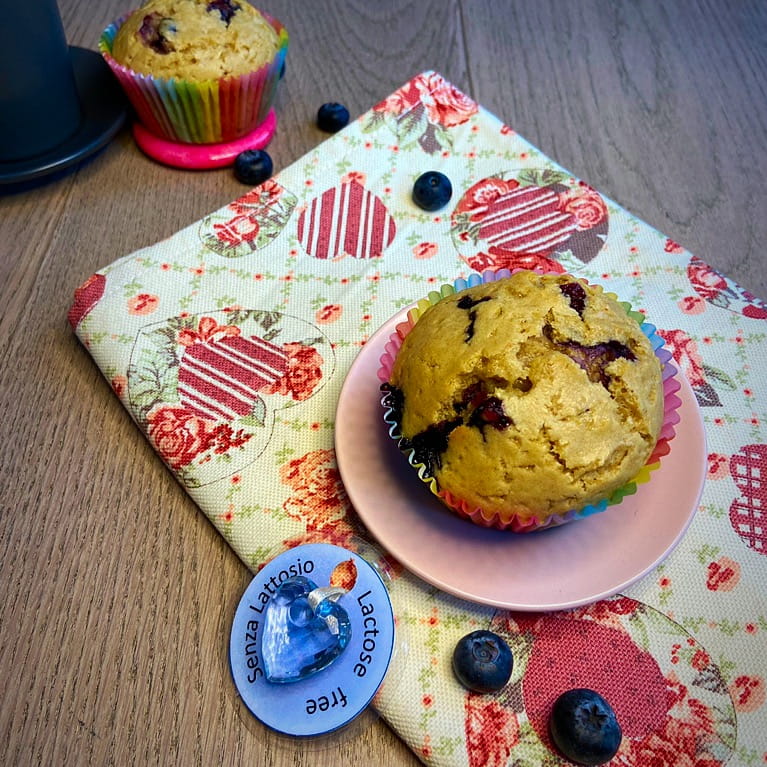 muffins ai mirtilli vegani con farina di farro