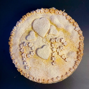 torta dei nonni vista dall'alto