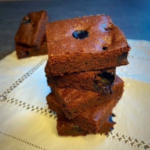 Non-dairy e gluten free brownies