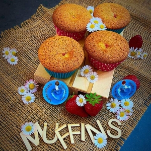 muffins alle fragole e banana