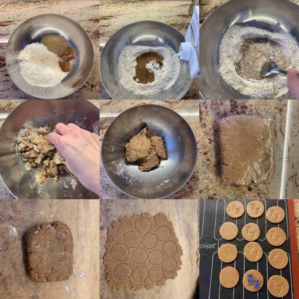 fasi per preparare i biscotti speziati