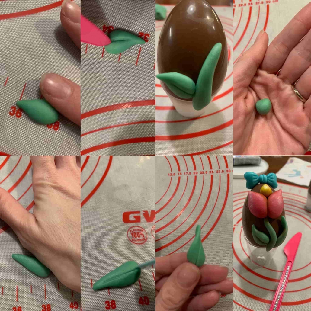 fasi per le foglie del tulipano