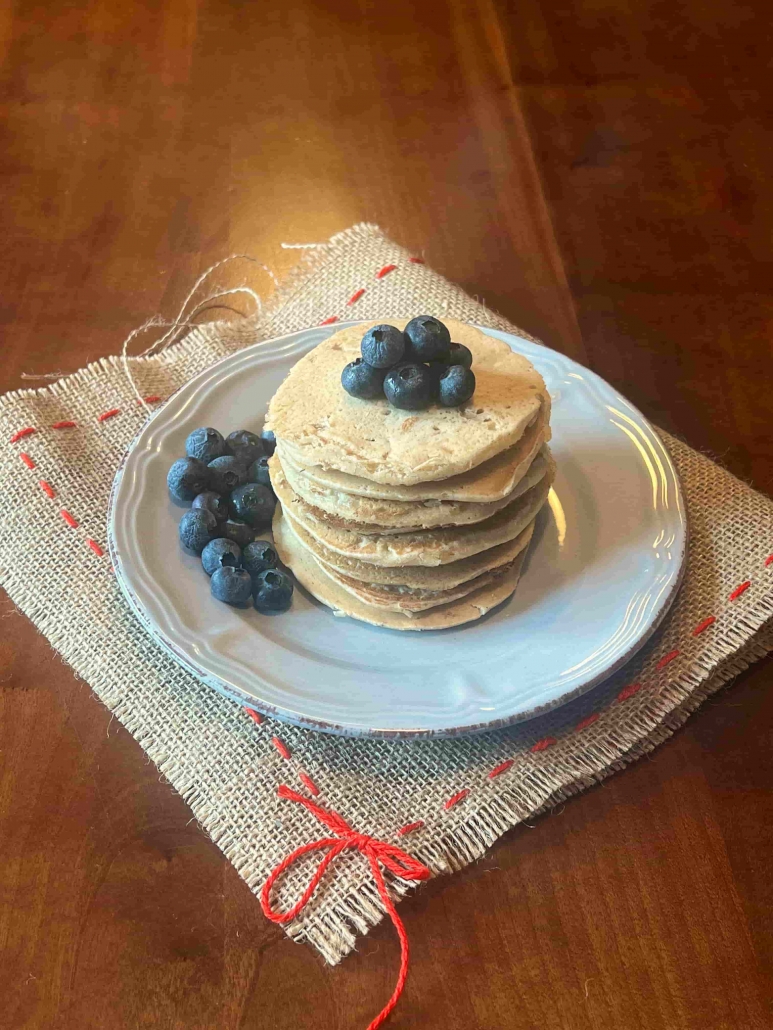 pancakes vegani con farina d'avena gluten free e senza latte
