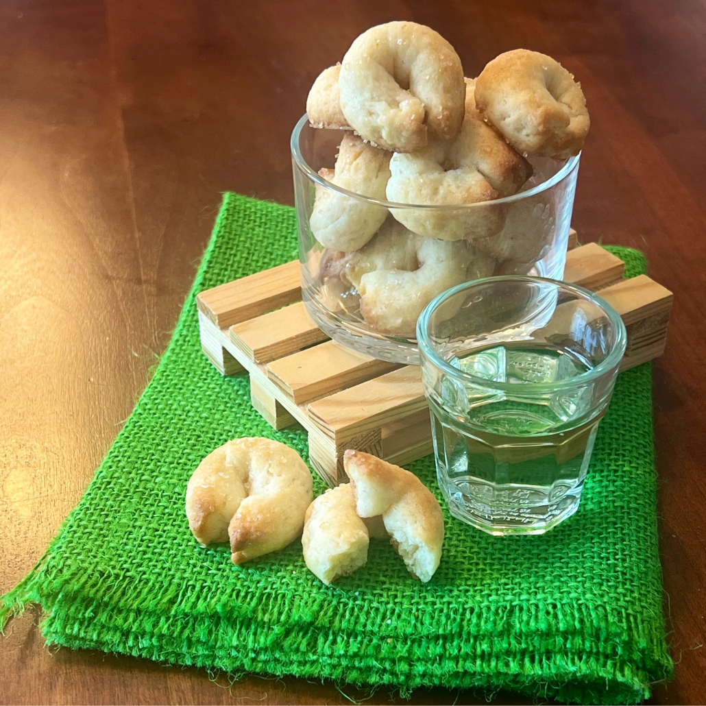 taralli dolci al vino bianco con lievito d'esubero
